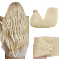 GOO GOO Tape in Hair Extensions Human Hair Extensions Natural Straight, 20PCS/Pack, 14-24Inch 50G Seamless Tape in, Invisible...