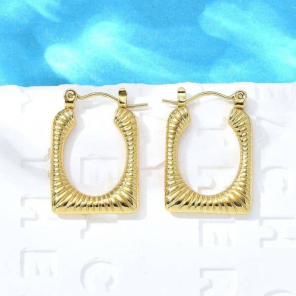 304 Stainless Steel Hoop Earrings for Women