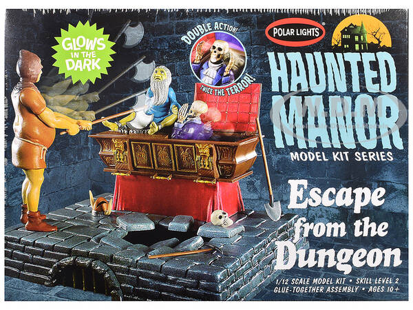 Skill 2 Model Kit Haunted Manor Escape from the Dungeon Diorama Set 1/12 Scale Model by Polar Lights