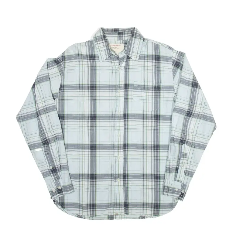 WRANGLER Shirt Blue Check Long Sleeve Mens M