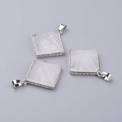 Natural Quartz Crystal Pendants