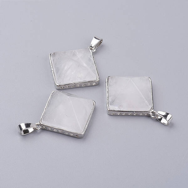 Natural Quartz Crystal Pendants