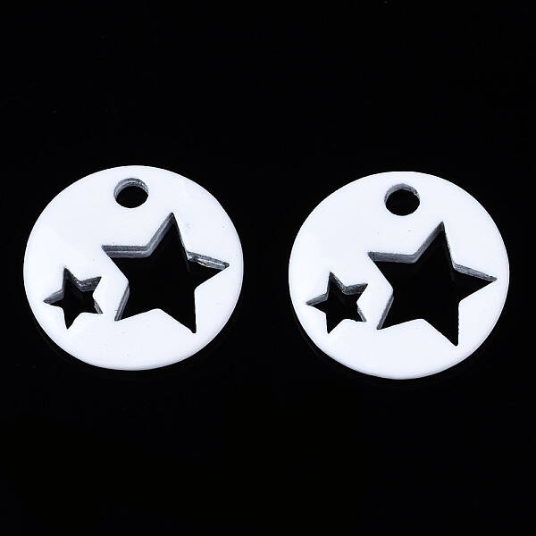 Spray Painted Brass Charms