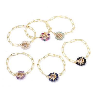 Brass Paperclip Chain Bracelets