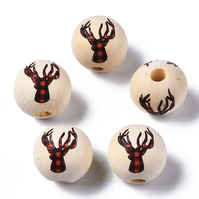 Unfinished Natural Wood European Beads