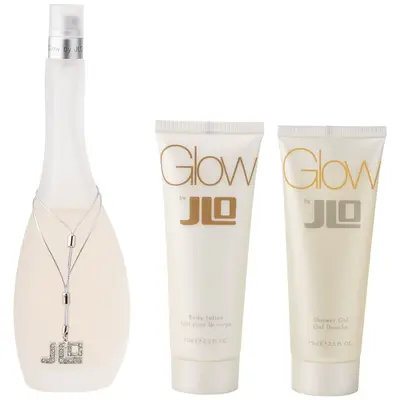 Set Jennifer Lopez: Glow Eau De Toilette per donna 50 ml + Glow Hydrating lozione corpo 75 ml + Glow Hydrate gel doccia per t...