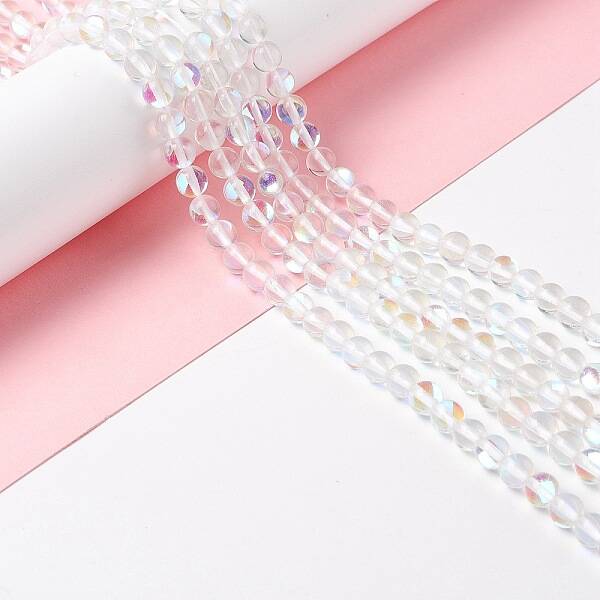 Synthetic Moonstone Beads Strands