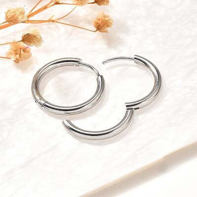 304 Stainless Steel Hoop Earrings for Women