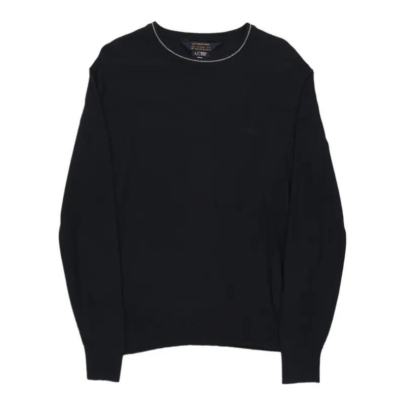 Armani Jeans Jumper - XL Navy Cotton