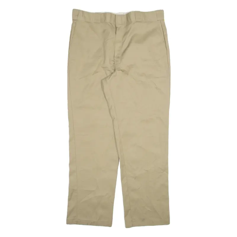 DICKIES 874 Workwear Mens Trousers Beige Regular Straight W38 L32