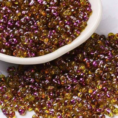 Spray Painted Glass Seed Beads
