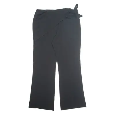CALVIN KLEIN Womens Trousers Black Regular Straight W34 L30