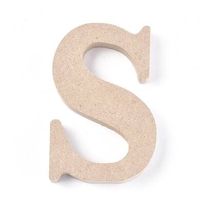 Letter Unfinished Wood Slices