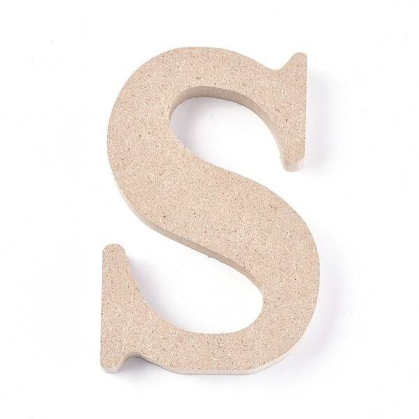 Letter Unfinished Wood Slices