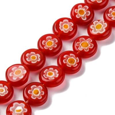Handmade Millefiori Lampwork Beads Strands