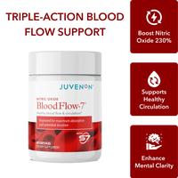 BloodFlow-7 by Juvenon - Nitric Oxide Booster - Supports Healthy Bloodflow, Boosts Circulation, Expands Blood Vessels - L-Arg...