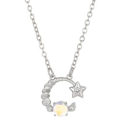 Constellation Rhinestone Pendant Necklace