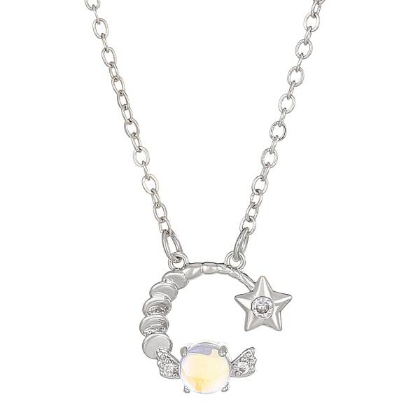 Constellation Rhinestone Pendant Necklace