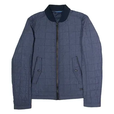 BOSS Comias Mens Quilted Jacket Blue L