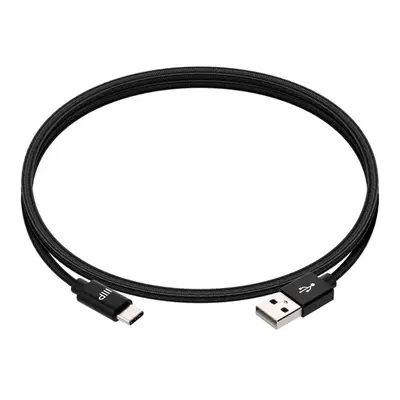 38901 Monoprice Palette Series USB 2.0 USB-C to USB-A Charge and Sync Nylon-Braid Cable 6ft Black