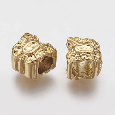 Ion Plating(IP) 304 Stainless Steel European Beads