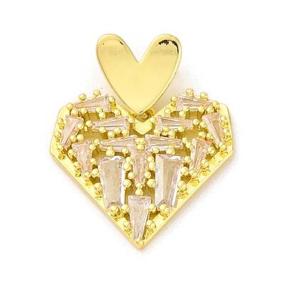 Brass Pendants with Cubic Zirconia