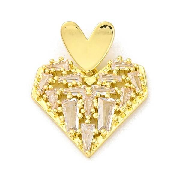 Brass Pendants with Cubic Zirconia