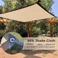 90% shading cloth, durable mesh tarp garden sunshade umbrella, shading sail for garage terrace, outdoor lawn pavilion shade s...