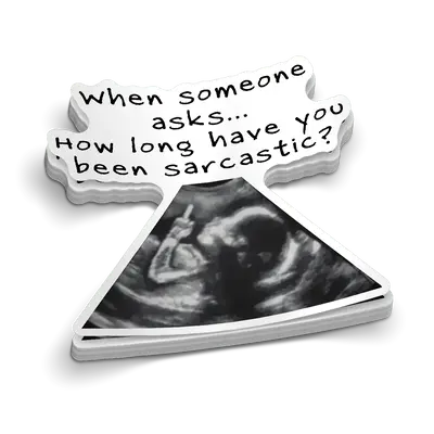 Sarcastic - Hard Hat Decal