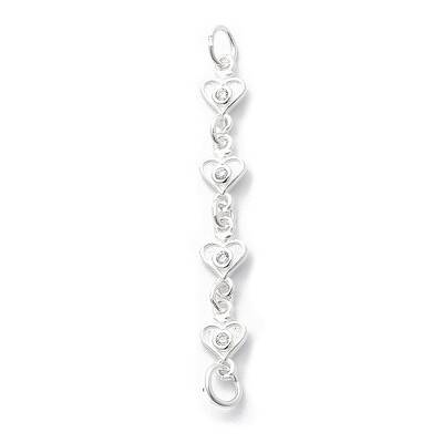 925 Sterling Silver Cubic Zirconia Big Pendants