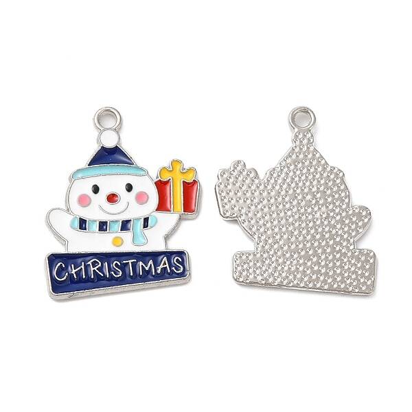 Christmas Alloy Enamel Pendants