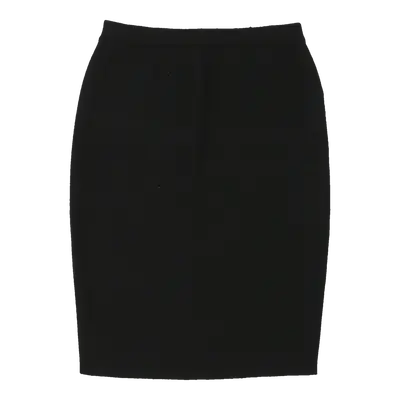 Trussardi Pencil Skirt - 28W UK 8 Black Cotton | Size: UK 8