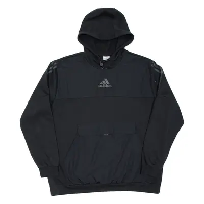 ADIDAS Mens Black Hoodie 2XL