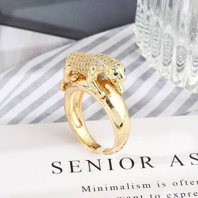 Brass Micro Pave Clear Cubic Zirconia Cuff Rings for Women Men