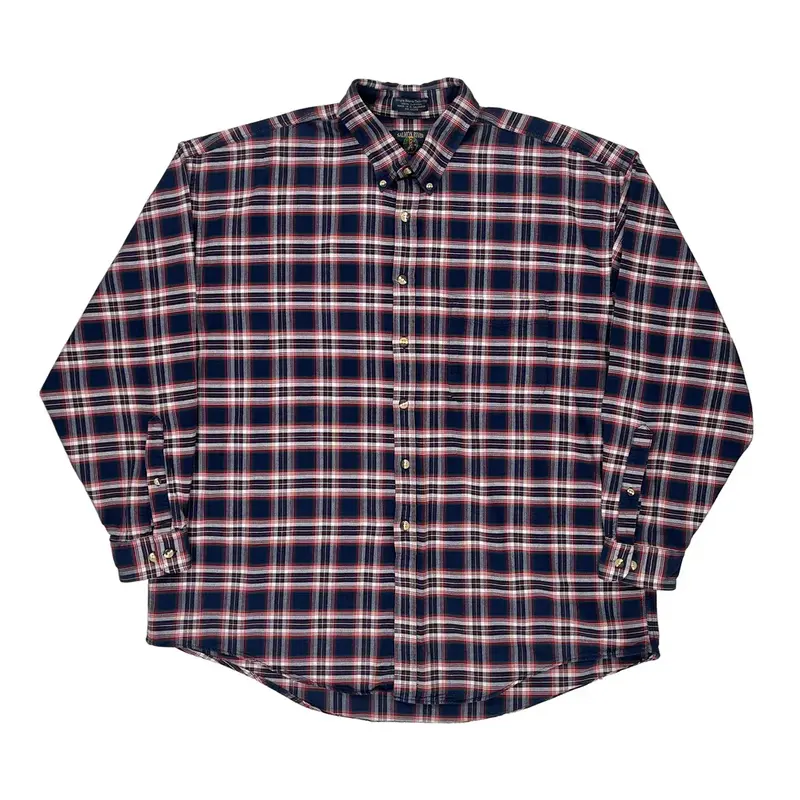 Salmon River Checked Flannel Shirt - XL Multicoloured Cotton