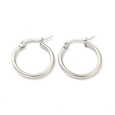 Tarnish Resistant 201 Stainless Steel Hoop Earrings for Women