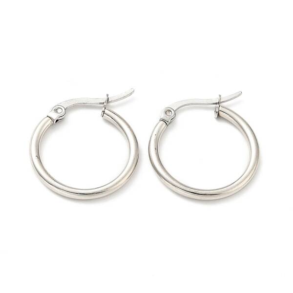 Tarnish Resistant 201 Stainless Steel Hoop Earrings for Women
