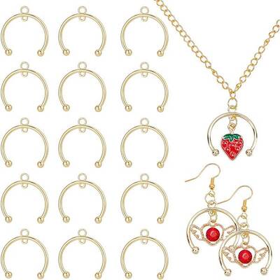 16Pcs Alloy Connectors Charms