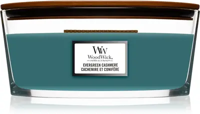 Woodwick Evergreen Cashmere Boat Candle (evergreen cashmere) - 453.6 g