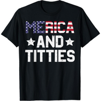 100% Cotton 4th Of July Merica And Funny Patriotic Adult Humor Women Men T-Shirt