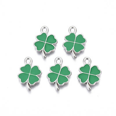 Rack Plating Alloy Enamel Pendants