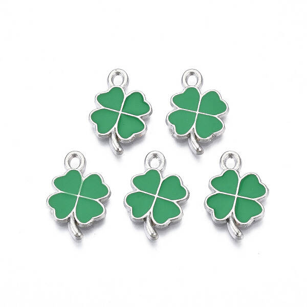 Rack Plating Alloy Enamel Pendants