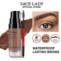 SACE LADY 3D Eyebrow Gel 6ml Lasting 24H Waterproof Smudge-proof Tinted Brow Cream Makeup Kit