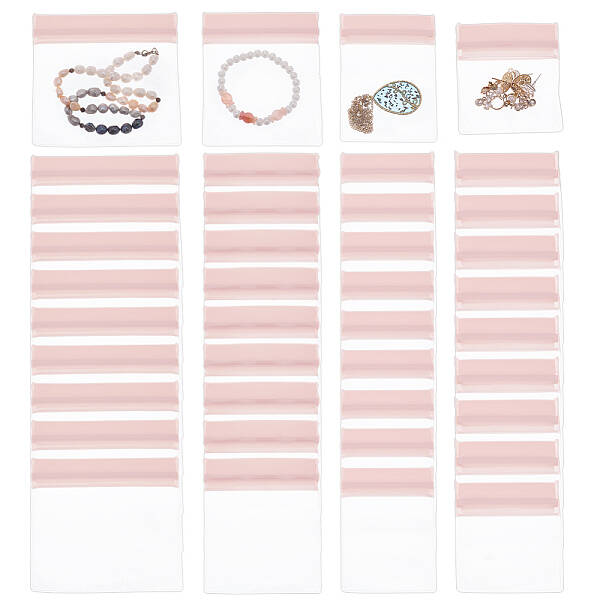40Pcs 4 Styles Plastic Self-Adhesive Packing Bags