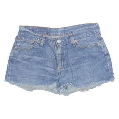LEVI'S 529 Cut Off Womens Denim Shorts Blue M W29