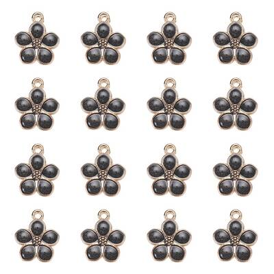 Light Gold Plated Alloy Enamel Pendants