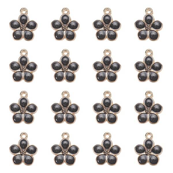 Light Gold Plated Alloy Enamel Pendants