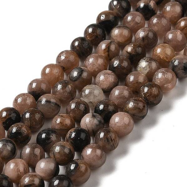 Natural Chiastolite Beads Strands