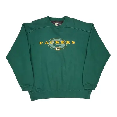 Green Bay Packers Starter Nfl Sweatshirt - Large Green Cotton Blend