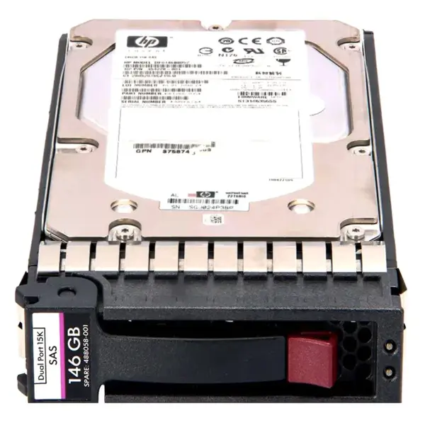 488058-001B HP 146GB 15000RPM SAS 3Gb/s 3.5-Inch 16MB Cache Hot Swap Hard Drive